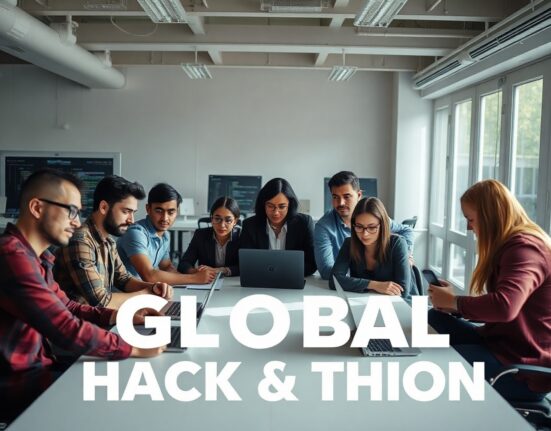 Developers collaborating at a hackathon event for Creditcoin's BUIDL CTC 2026 Fall