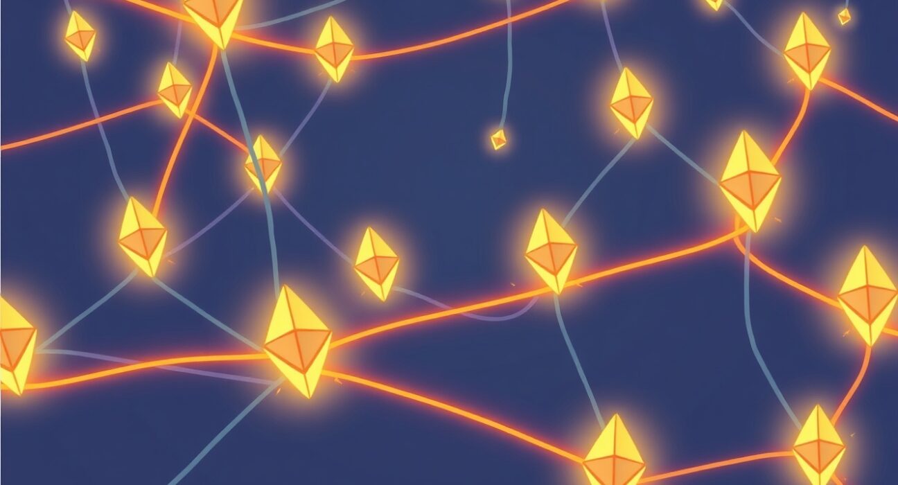 Cartoon illustration showing Ethereum validators experiencing a critical Ethereum slashing event, with some nodes highlighted as penalized.