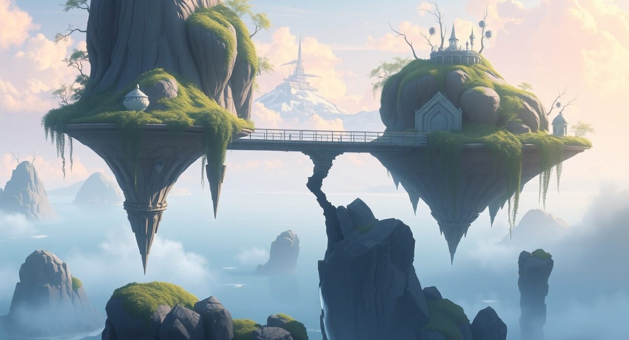 Illustration of the CrossCurve protocol exploit showing a compromised digital bridge between blockchains.