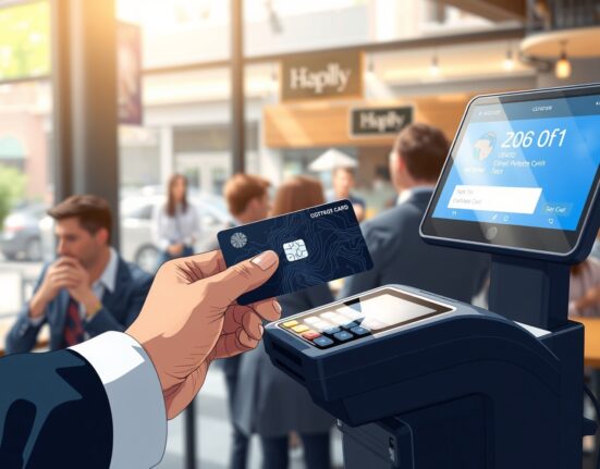 Crypto card being tapped on a contactless terminal, representing the surge in crypto card usage and payment infrastructure evolution.