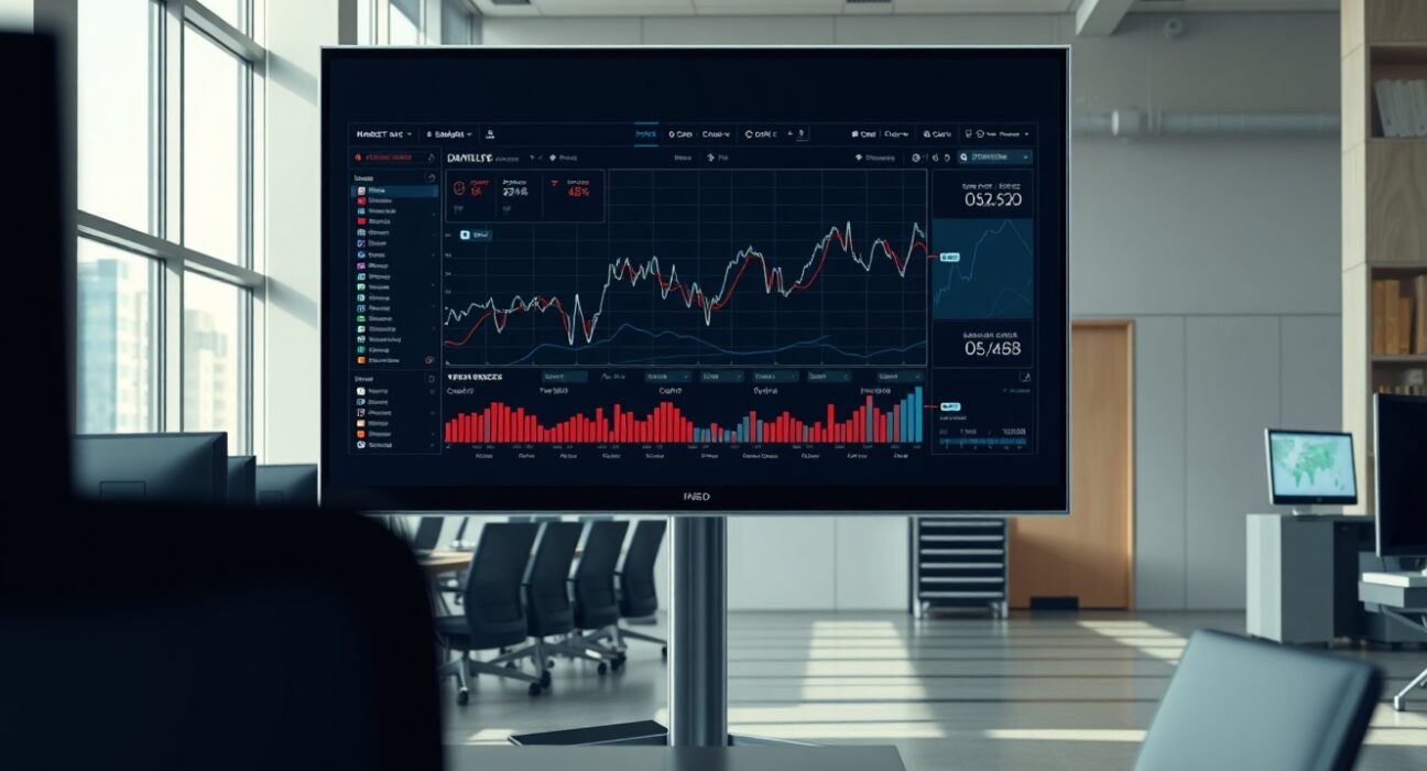 Crypto.com prediction market interface in a professional trading environment representing new financial derivatives.