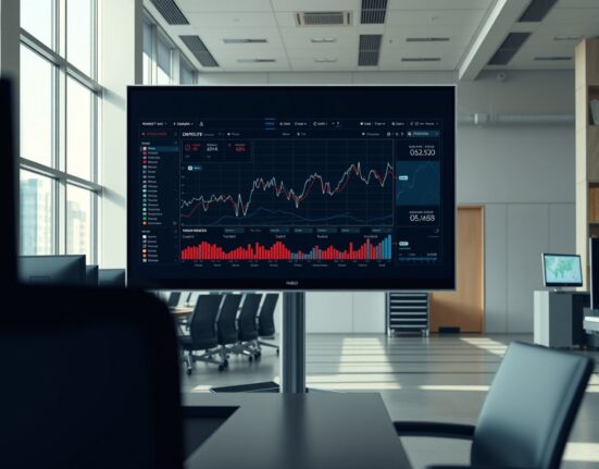 Crypto.com prediction market interface in a professional trading environment representing new financial derivatives.