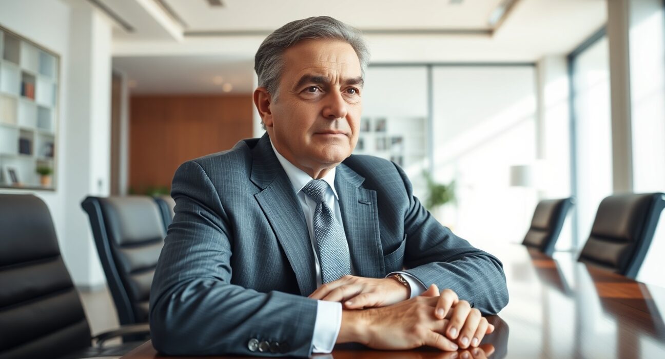 Christopher Giancarlo, former CFTC chair, in a professional office setting