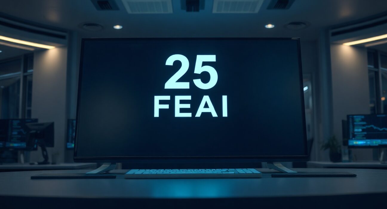 Crypto Fear & Greed Index display showing a score of 25, indicating market fear