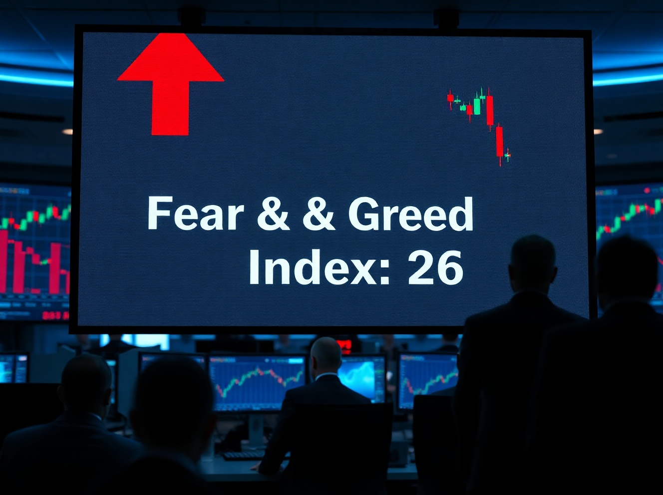 Crypto Fear & Greed Index Slides to 26 as Market Sentiment Remains in the Red