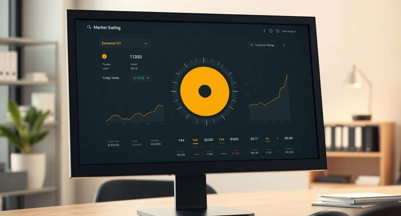 Professional dashboard showing the Crypto Fear & Greed Index at a neutral reading of 55, indicating balanced market sentiment.