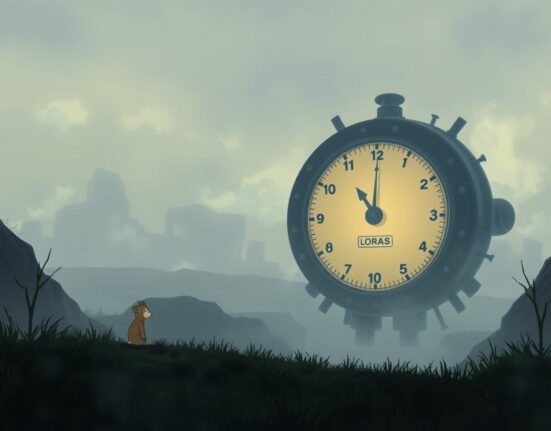 Visual metaphor for the Crypto Fear & Greed Index hitting a historic low of 5, representing extreme market anxiety.