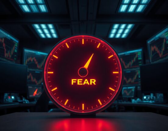 Crypto Fear and Greed Index gauge showing fear zone at 40