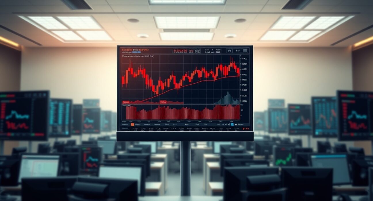 Cryptocurrency trading terminal showing futures liquidation alerts during market volatility