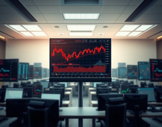 Cryptocurrency trading terminal showing futures liquidation alerts during market volatility