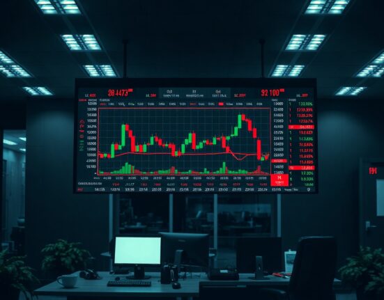 Digital trading screen showing crypto futures charts and liquidation data