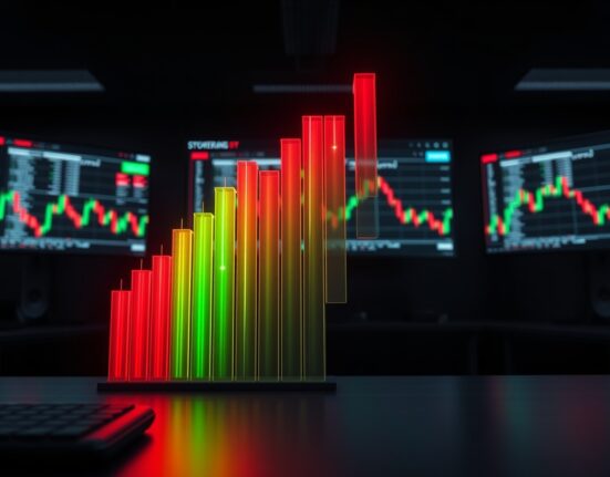 Data visualization of cryptocurrency futures liquidations showing market volatility and forced position closures.