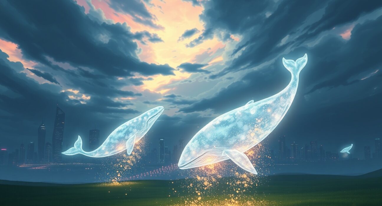 Conceptual art representing the sudden $100 million cryptocurrency futures liquidations as a market volatility event.