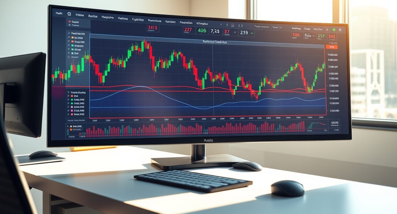 Real-time cryptocurrency trading desk monitoring crypto futures liquidations and market volatility data
