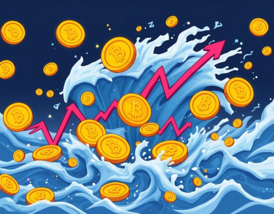 Dramatic crypto futures liquidations storm sweeping through digital currency markets