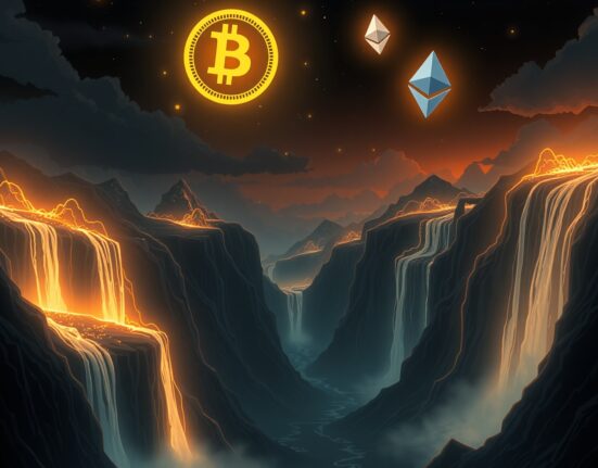 Visual representation of crypto futures liquidations showing market volatility and trader positions