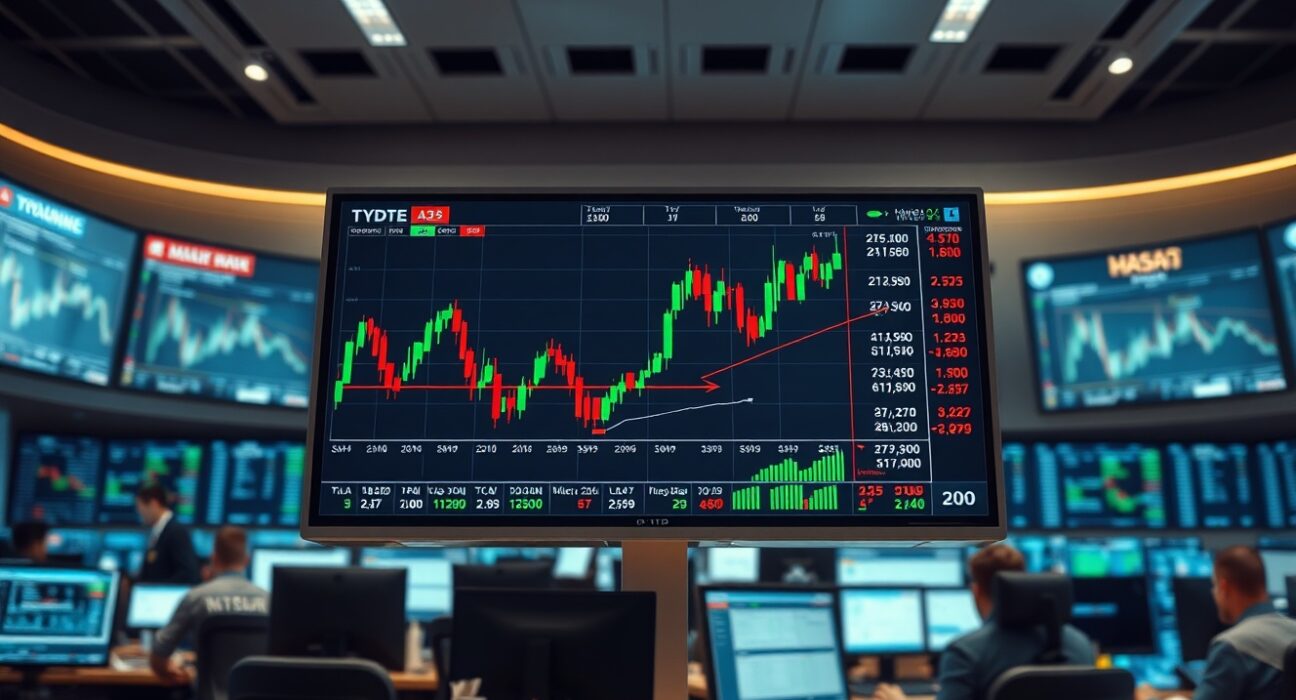 Crypto futures trading screen showing liquidation data and charts