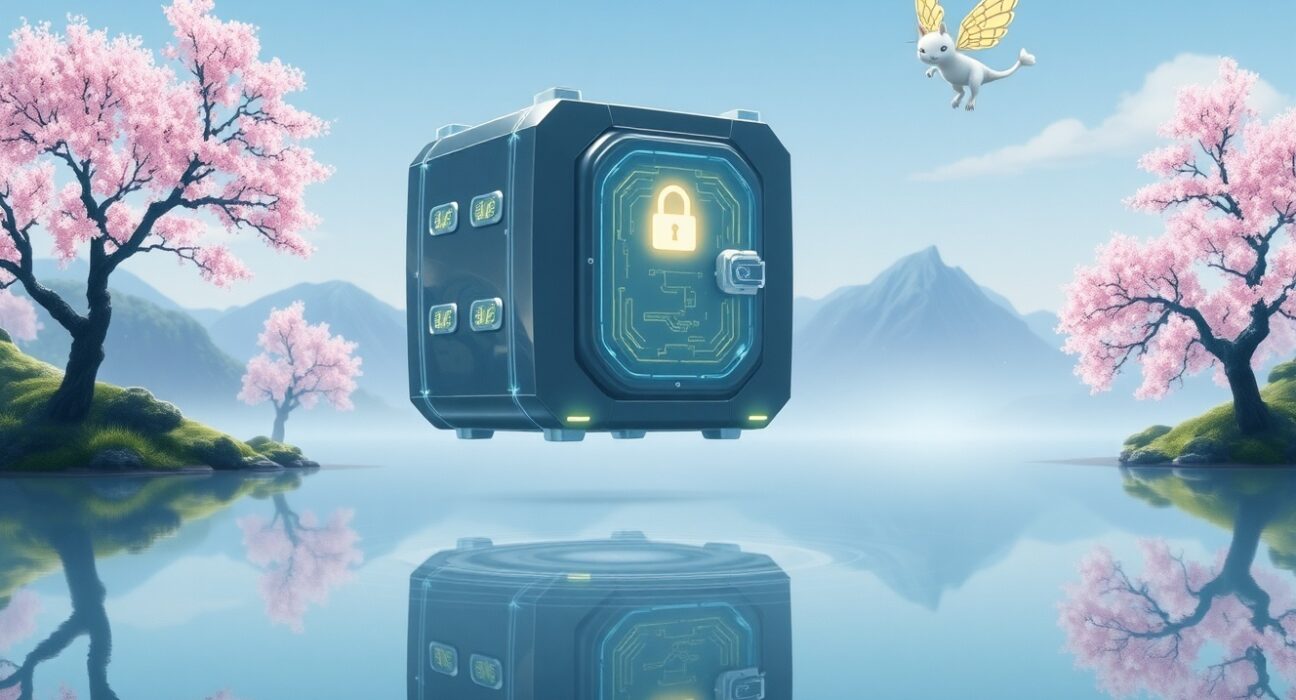 A symbolic representation of dramatically reduced crypto hacking losses and improved blockchain security.