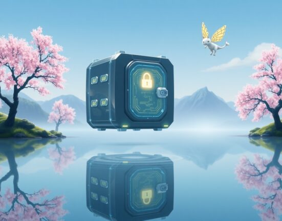 A symbolic representation of dramatically reduced crypto hacking losses and improved blockchain