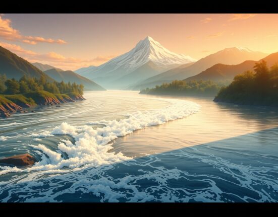 Illustration of the crypto market maturing from retail speculation to stable institutional investment.