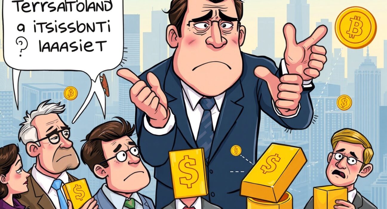 Anxious investors turn to crypto investment and gold amidst fears of asset devaluation, as a financial leader points to digital assets.