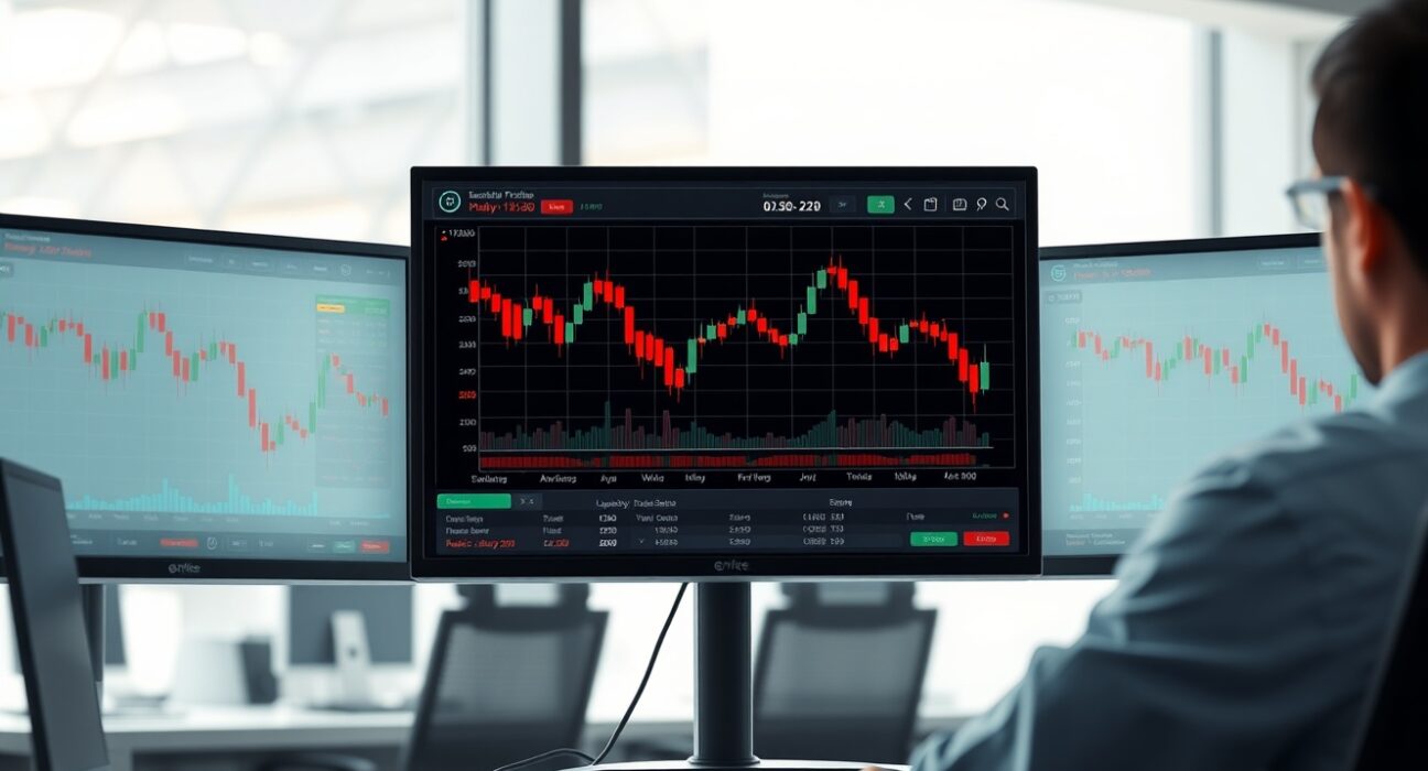 Cryptocurrency trading desk showing $813 million liquidation event across multiple digital asset charts with warning indicators.