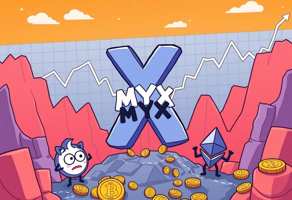 A dramatic illustration of the market impact of significant crypto liquidations, showing financial graphs falling rapidly.