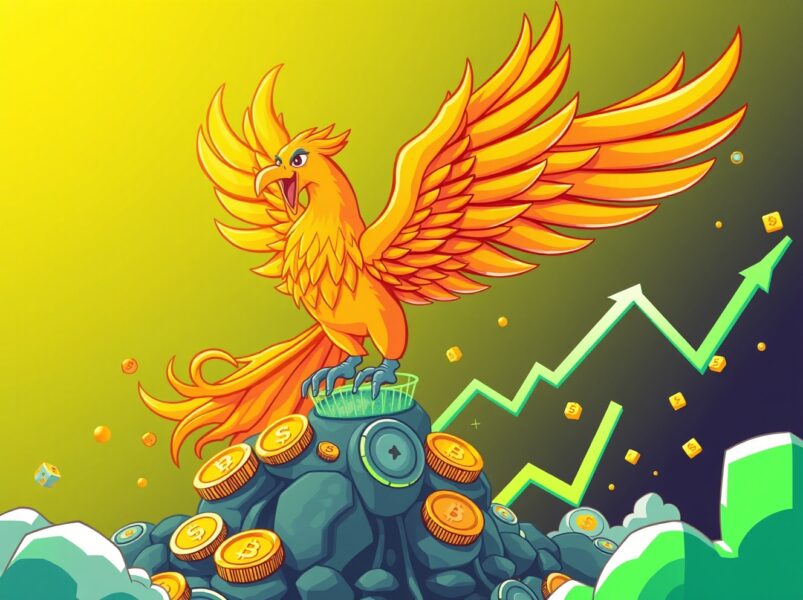 Crypto market deleveraging leads to market recovery with rising phoenix from digital coins
