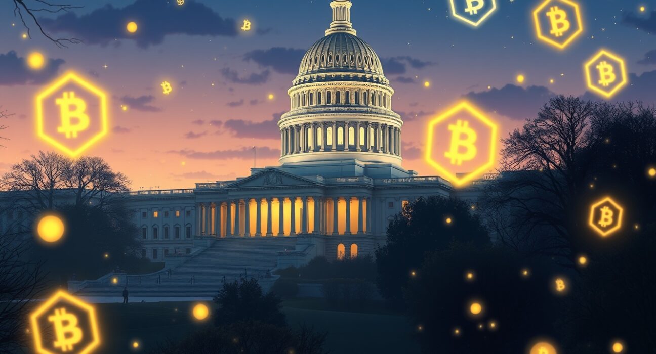 US Congress discussing crypto market structure bill with blockchain regulation implications