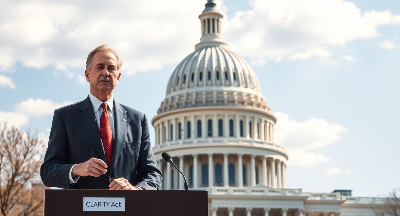 US Senator Cynthia Lummis announces the crypto market structure bill CLARITY expected finalization in May 2025