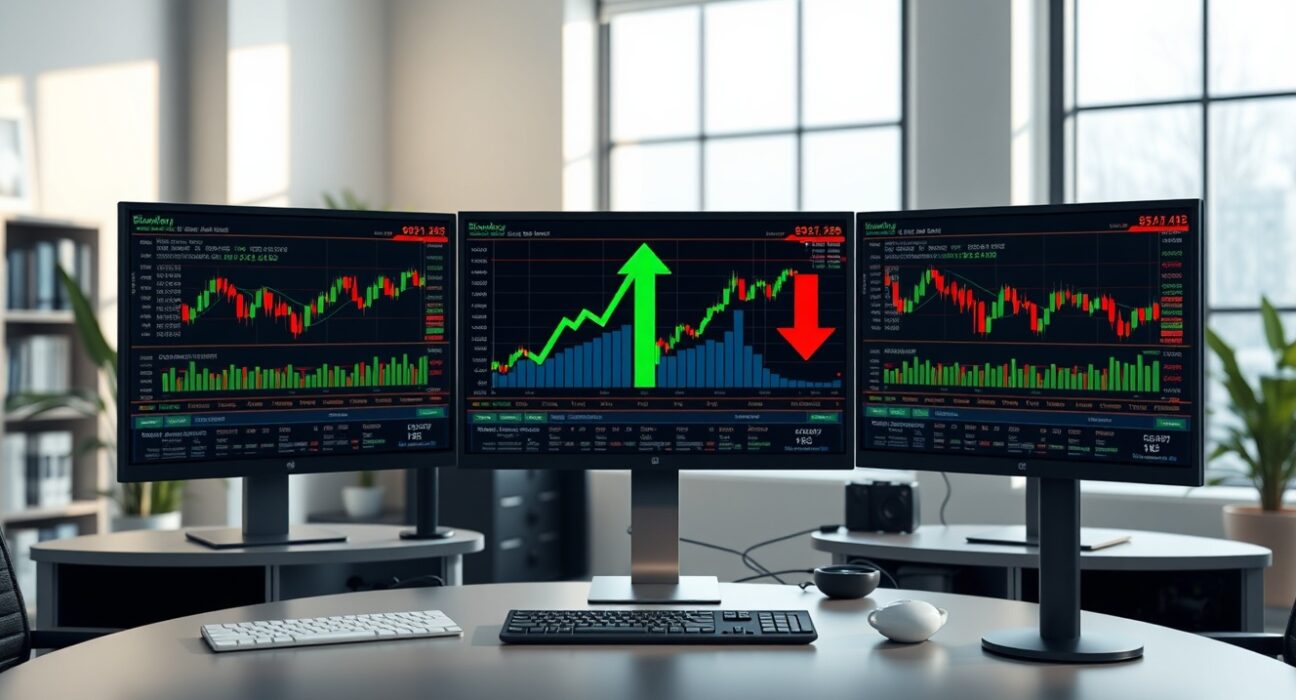 Professional analysis of cryptocurrency market gainers and losers on a financial trading terminal.