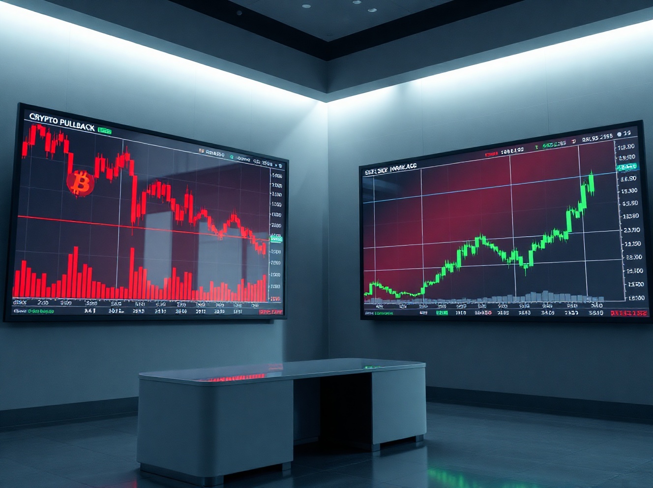 Crypto Pulls Back as Stocks Rally: Market Divergence Widens