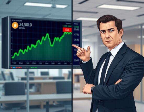 Crypto rebound chart analysis showing a typical bear market rally, with an expert analyst providing market insights.