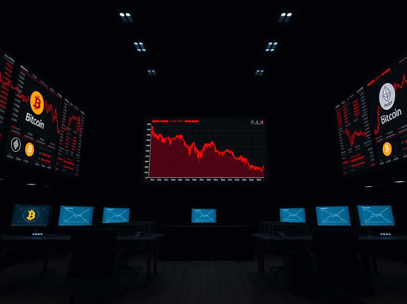 Akcje kryptowalutowe w wolnym spadku: Notowane w USA firmy tracą średnio 73% od szczytów