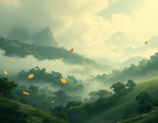 Visual metaphor for $25 billion in crypto unrealized losses affecting institutional investors