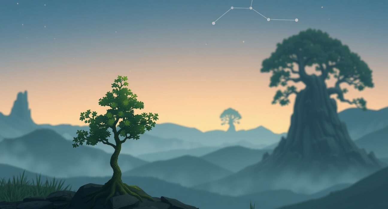 Conceptual Ghibli-style art representing the challenging environment for crypto startup funding and venture capital investment in 2025.