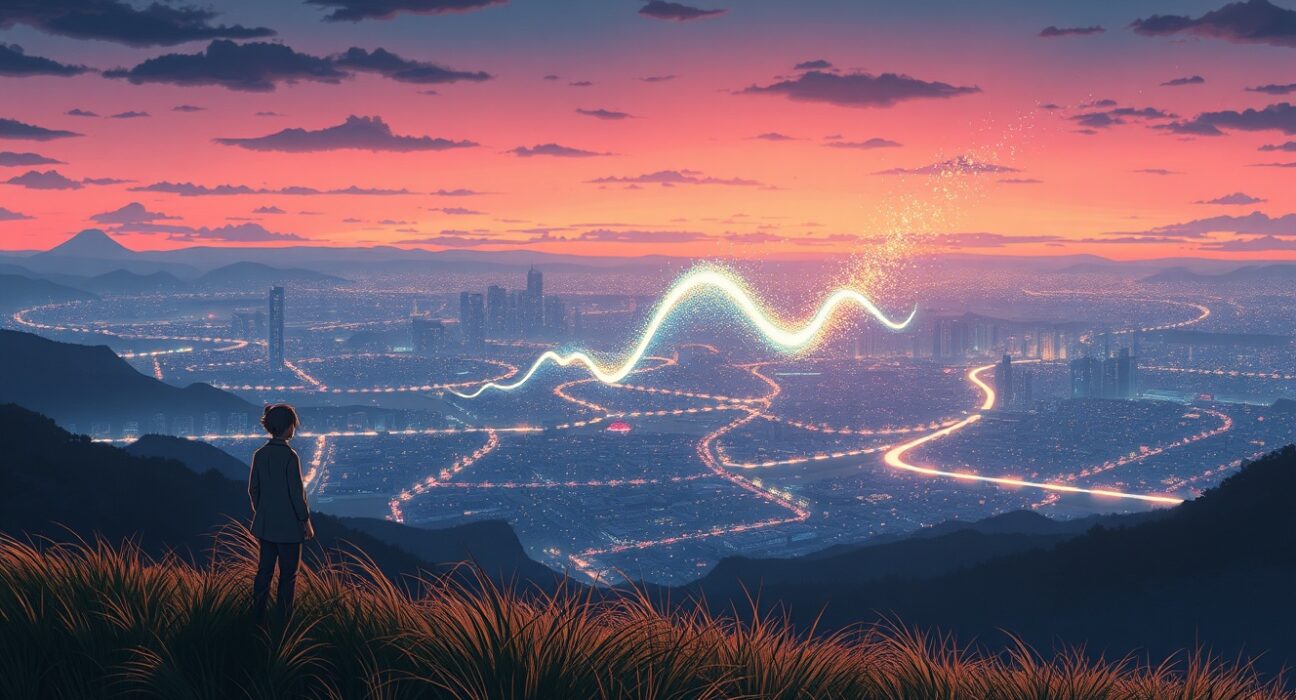 Conceptual art representing the sudden $103 million cryptocurrency futures liquidation event and market volatility.