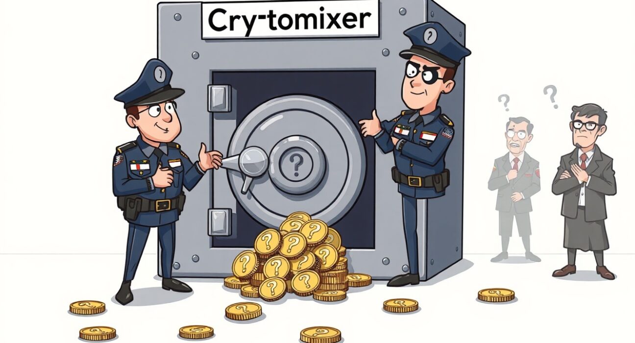 Authorities shutting down a cryptocurrency mixing service used for massive money laundering operations.