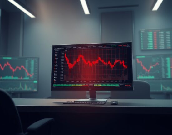 Cryptocurrency trading terminal showing massive liquidation alerts during market volatility