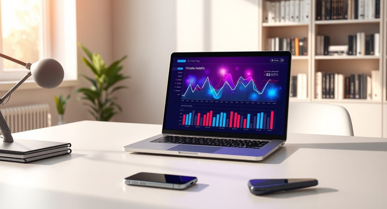 Analytics dashboard showing cryptocurrency social media dominance and AI search trends for market analysis