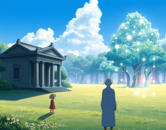 Illustration of the generational divide in cryptocurrency trust between younger Americans and Baby Boomers.