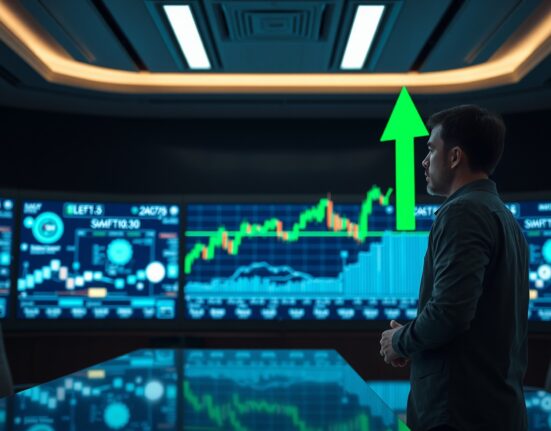 Analyst examining CRV price chart on multiple monitors in modern trading environment