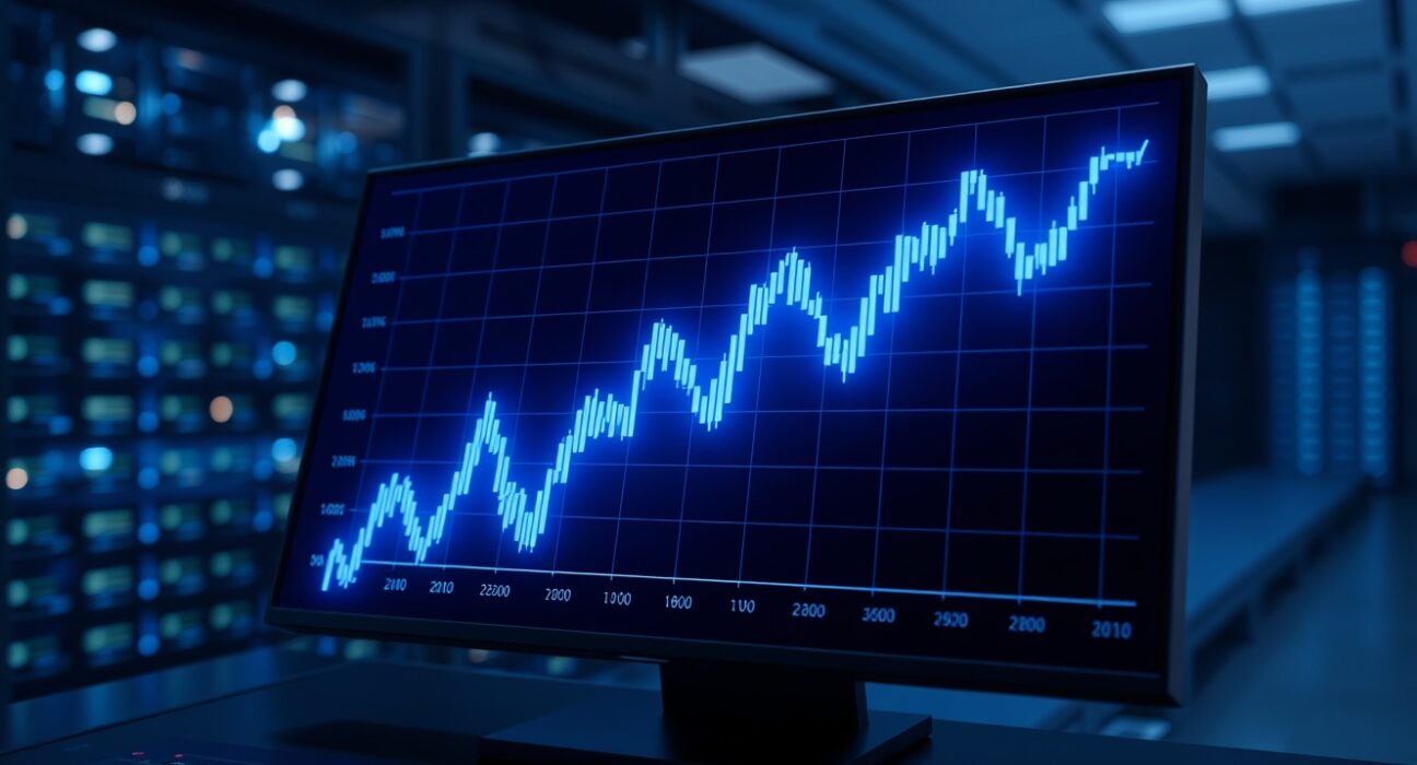 Curve DAO Token (CRV) price prediction analysis showing a graph within a trading channel on a financial dashboard.