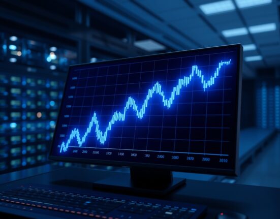 Curve DAO Token (CRV) price prediction analysis showing a graph within a trading channel on a financial dashboard.