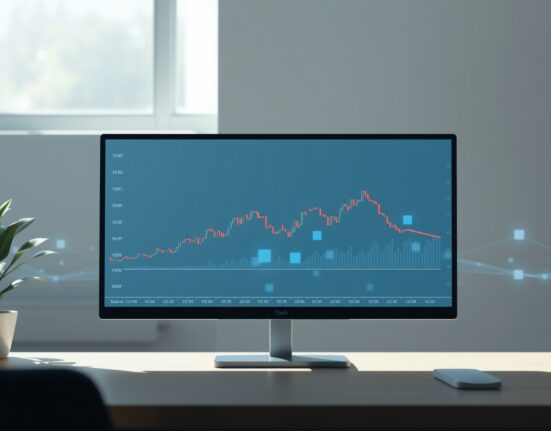 Curve DAO Token price prediction analysis showing CRV trading range chart with blockchain network background