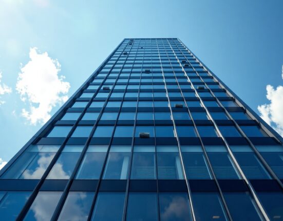 Corporate office building exterior representing Cypherpunk Technology's financial strength
