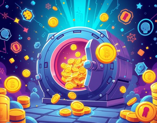 Strategic ZEC investment flowing into secure digital vault with blockchain security