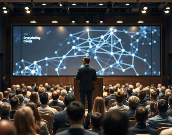 Changpeng Zhao speaking at Bitcoin Asia 2026 conference in Hong Kong