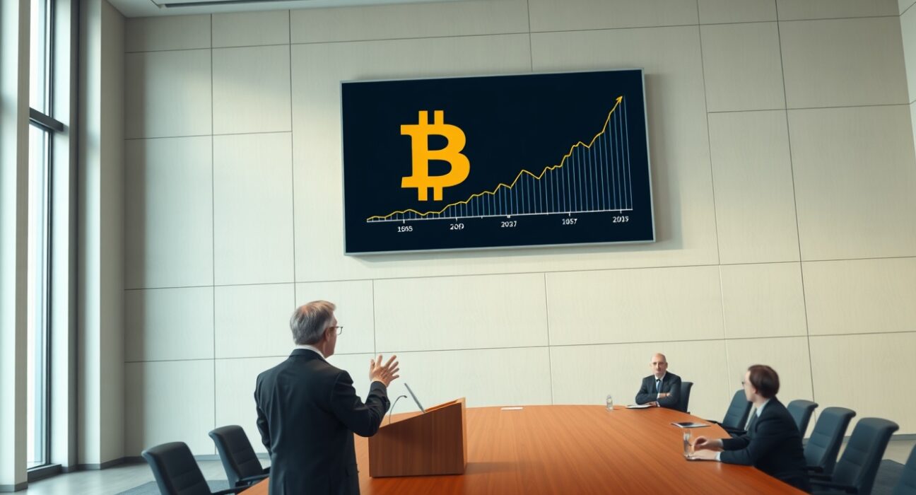 Czech National Bank governor Aleš Michl discusses Bitcoin test portfolio at conference