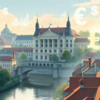 Czech National Bank monetary policy guided by core inflation indicators affecting CZK currency value